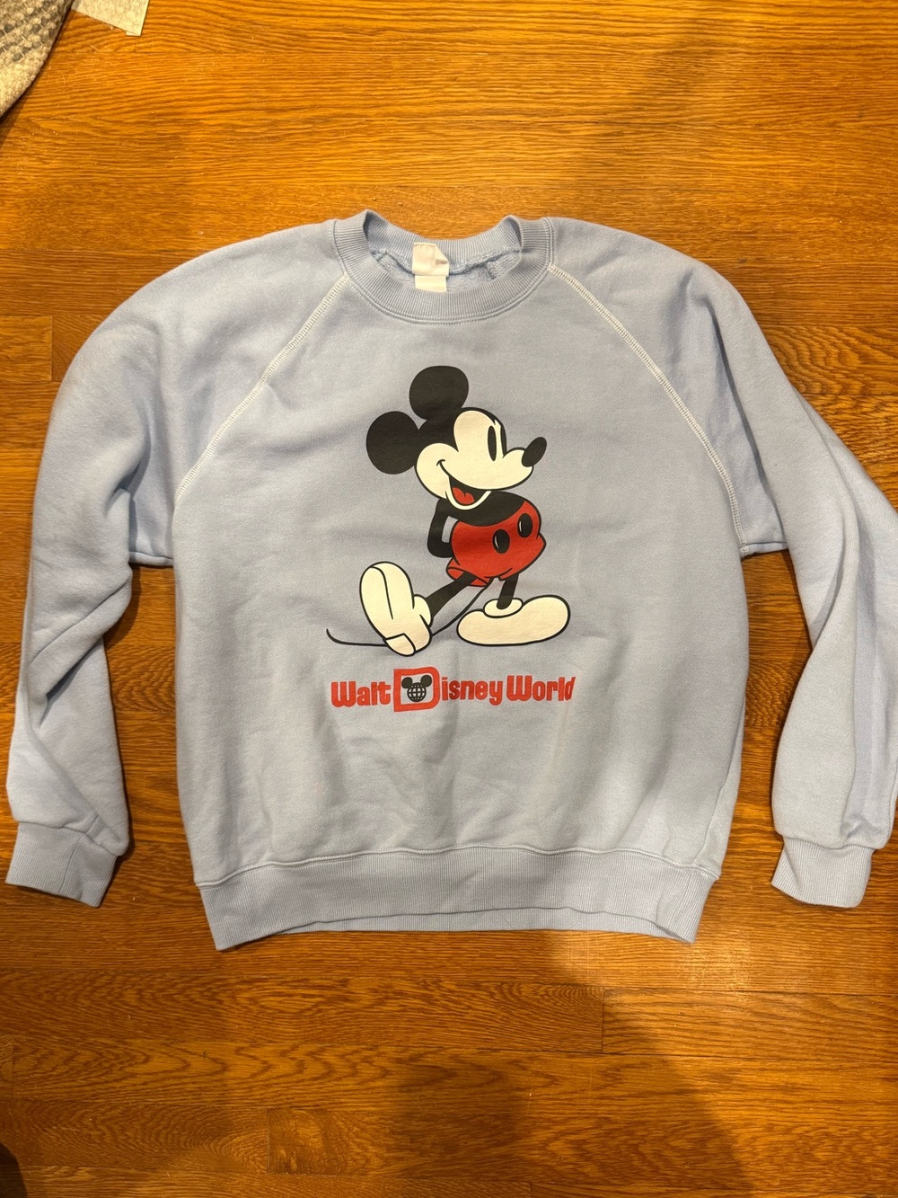 Disney Light Blue Mickey Mouse Crewneck Sweatshirt from Disney World